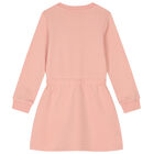 Girls Pink Logo Dress, 1, hi-res